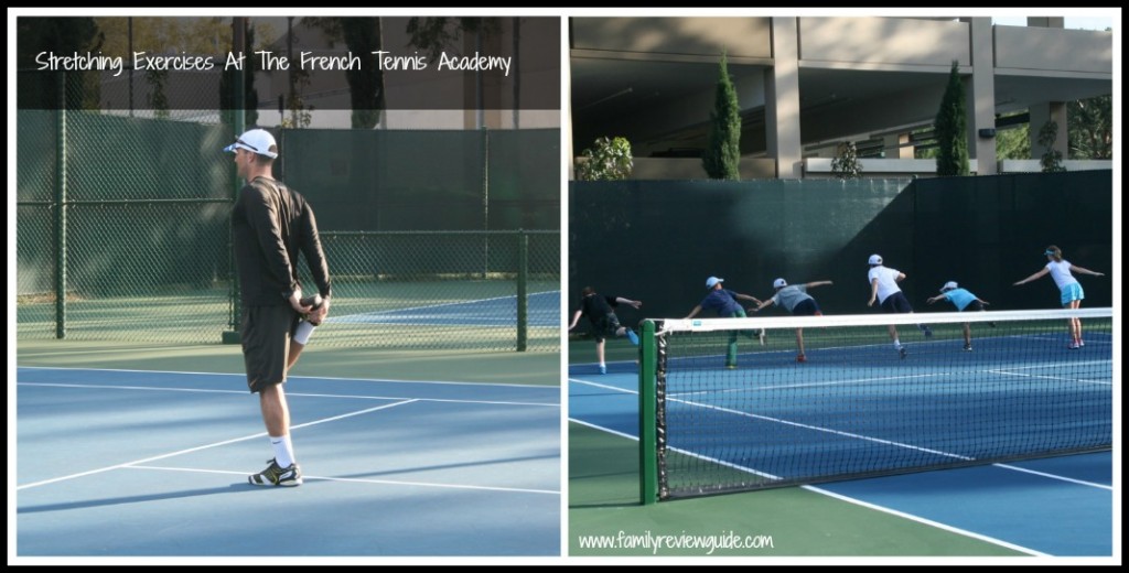 tennis stretch collage