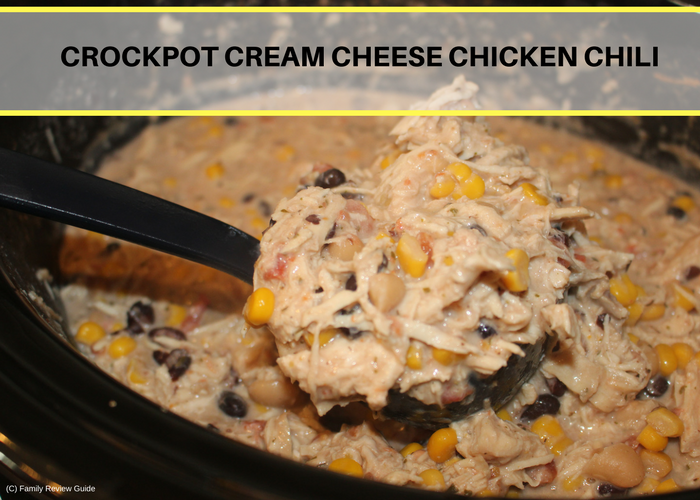 Crock Pot Cream Cheese Chicken Chili - Together as Family