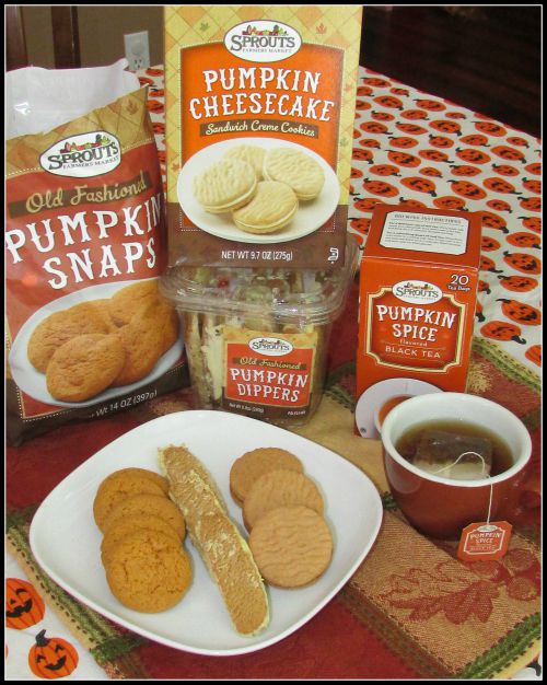 Sprouts Farmers Market Pumpkin Cookies and Tea