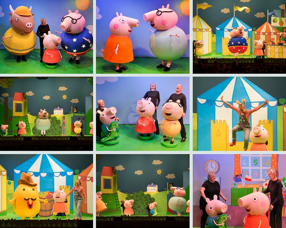 Peppa Pig's toy house. Peppa Pig, George and Suzy Sheep sleep in a