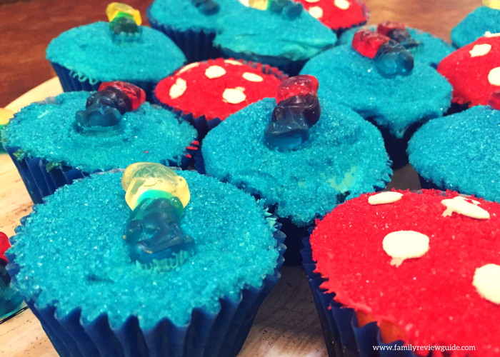 smurf cupcakes