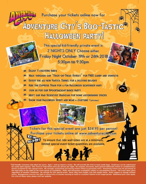 Adventure City's Boo-Tastic Halloween Party + Win Tickets - Family ...